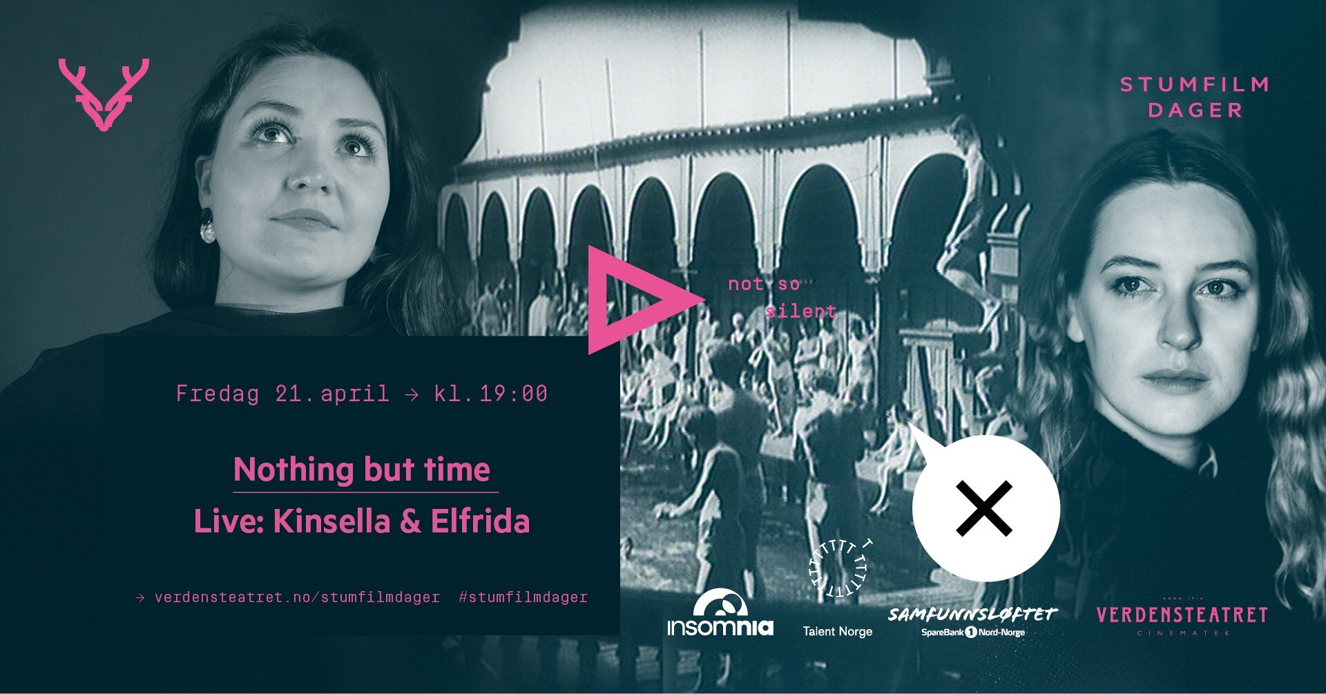 Stumfilmdager: NOTHING BUT TIME / Live Kinsella & Elfrida